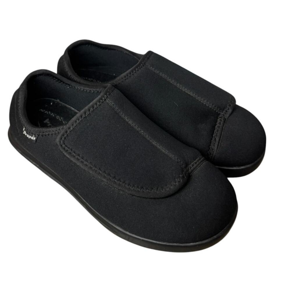 Propet Women’s Size 7 Black Slip-On Comfort Walking Shoes W0208